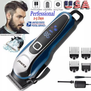Kemei Electric Hair Clippers Trimmer for Men Beard Cordless Trimmer Machine Kit