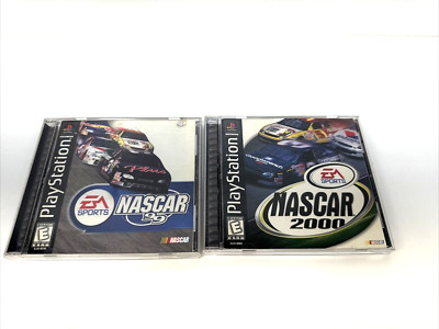 Lot of 2 Playstation 1 Nascar 1999 & 2000 Games PS1 CIB TESTED