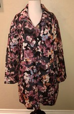 NWT Chico's 179 Gorgeous Printed Ikat Floral Jacquard Topper Coat Jacket 3 XL16