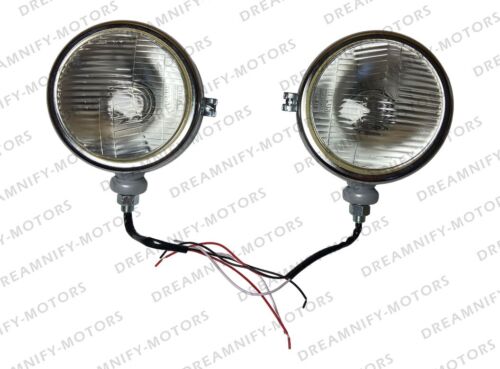 Adatto per Ford 2N 8N 9N 600 800 NAA Set di (2) 310066F 12V Grigio Proiettori/Luci - Foto 3 di 10