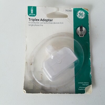 GE General Electric Triplex Adapter - White 4-Conductor - 76160 | eBay