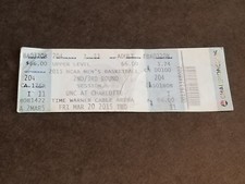 TICKET STUB MARCH 20 2015 NCAA MEN'S BASKETBALL 2ND & 3RD ROUNDS MARCH MADNESS 