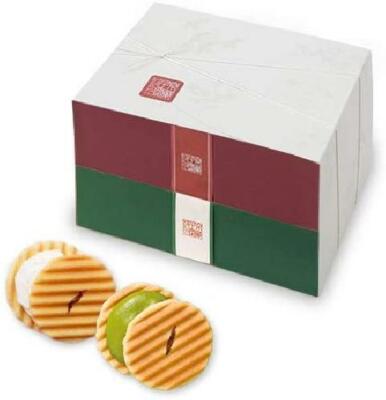 Kogetsu Hime Senju Senbei Sugar Cream and Matcha Flavor 24 Pieces