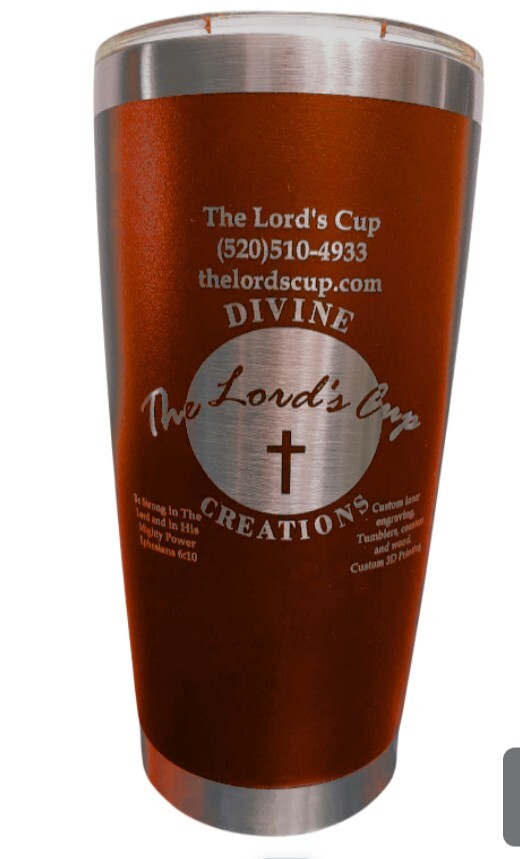 Custom Personalized Stainless Steel Cup Laser Engraved 20 oz Tumbler