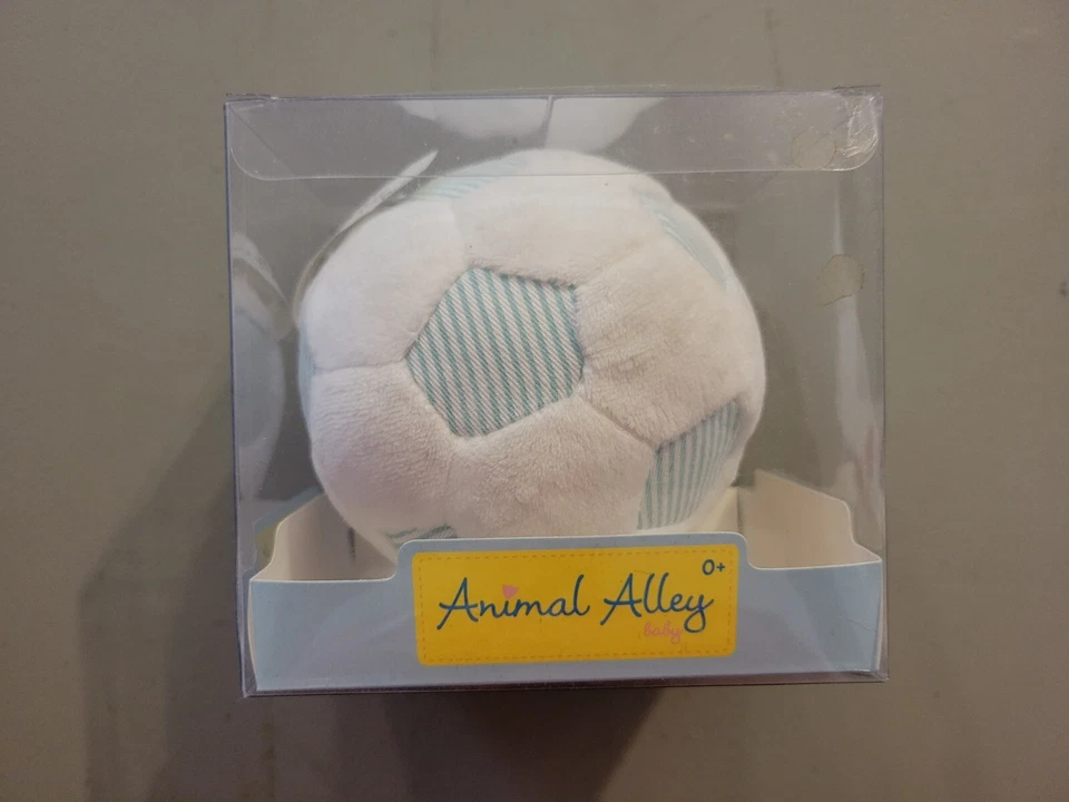 Animal Alley Baby Soft  & Plush Soccer Ball Rattle - NEW - Image 2 of 2