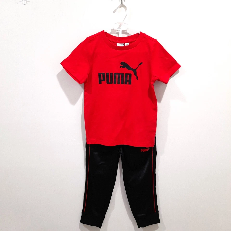 Juego de sudadera con capucha PUMA, 3 piezas, negro/rojo/gris, talla XXS (3/4) **TOTALMENTE NUEVO** Foto 3 de 4