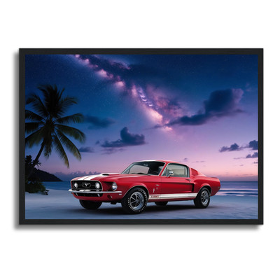 Auto Poster gerahmtes Wandbild Fahrzeug Man Cave Bild A4 - A1 Wohndeko Design