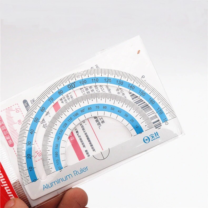 Technical Drawing Protractor Label Measuring And Drawing Angles With A