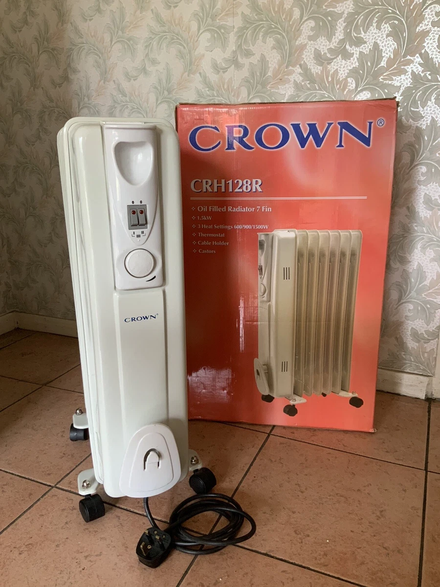Crown Oil Filled Portable Radiator 7 Fin CRH128R Collection Wolverhampton  Area | eBay