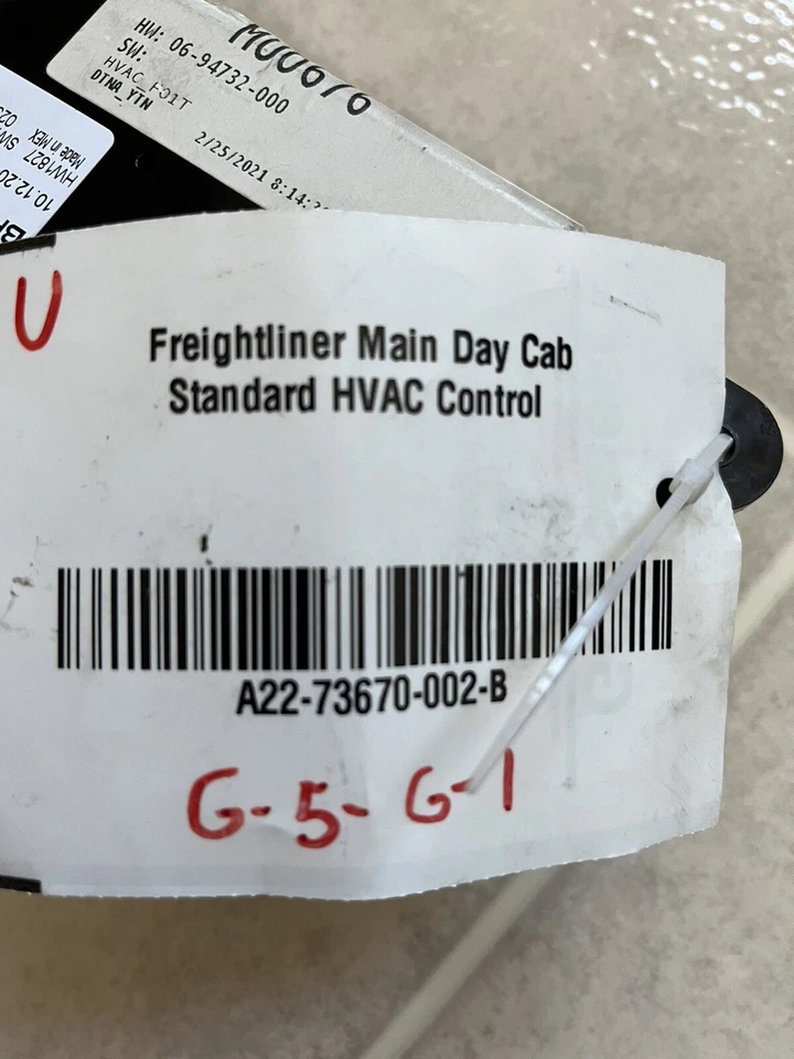 A22-73670-002 Freightliner Main Day Cab Standard HVAC Control - Image 4 of 4