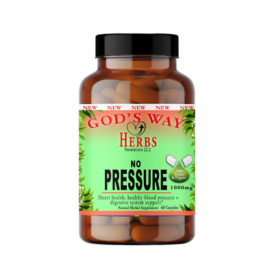 #ad No Pressure 60ct Dr. Sebi Heart Health Herbal Supplement by God#x27;s Way Herbs $52.00