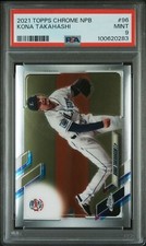 2021 Topps NPB Chrome Kona Takahashi PSA 9 MINT POP 1 Seibu Lions