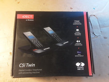 iDECT C5i Twin Cordless Home Phones Telephones Blue LCD Screen Answering Machine