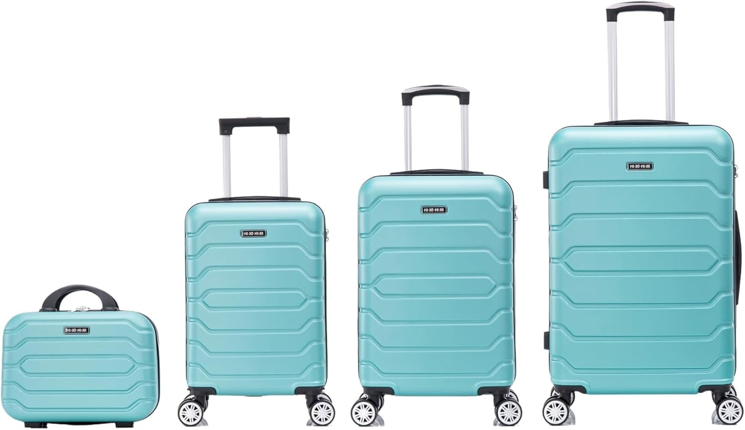 Pack 4 Maletas de Viaje Elegantes: Carcasa Ligera de ABS cerradura numerica 24h
