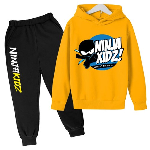Ninja kidz hoodie Ninja Boy top and sports ankle sweatpants suit X'mas gift - Picture 9 of 38