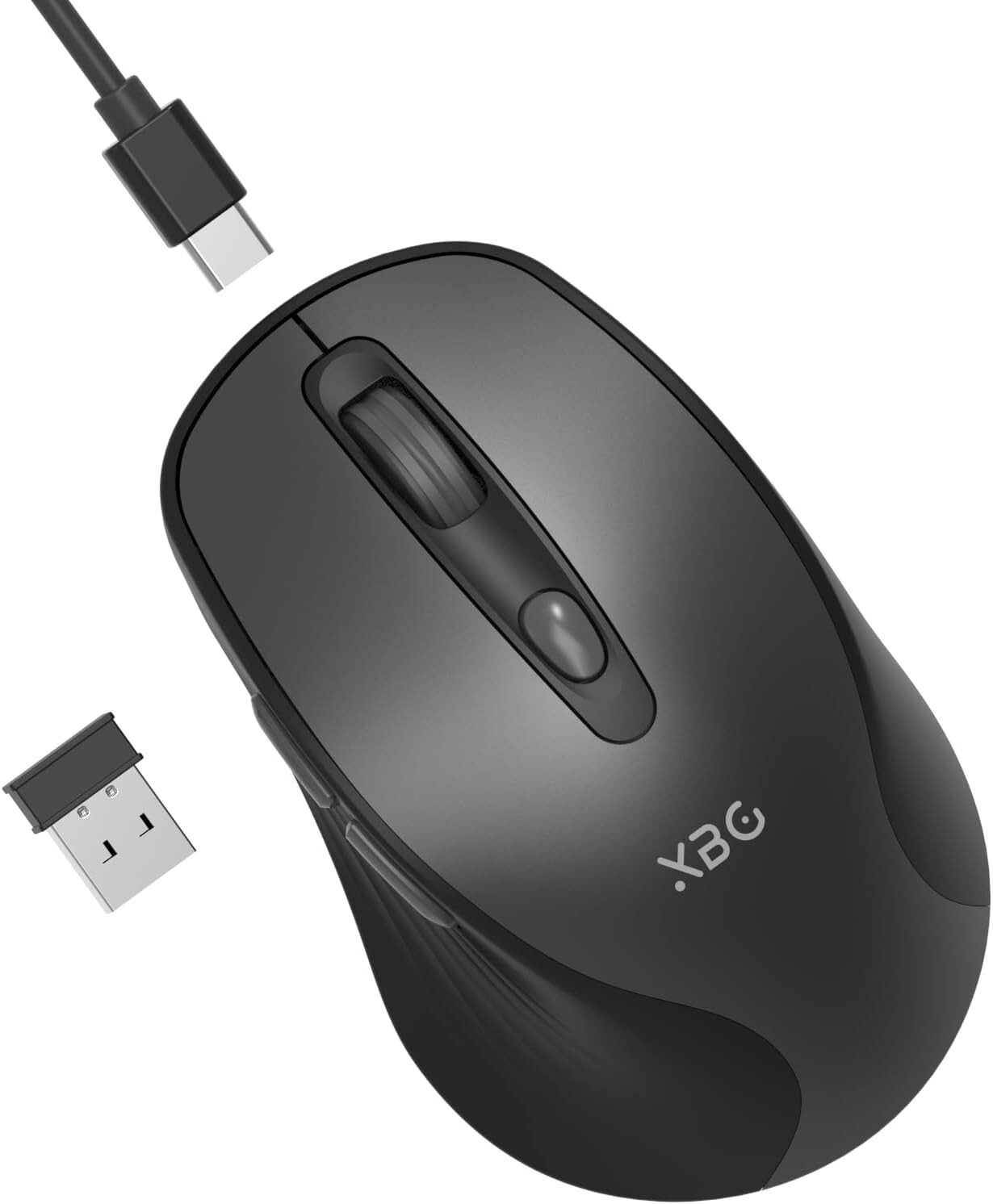2.4G Rechargeable Silent Wireless Mouse with 6 Ergonomic Buttons-image