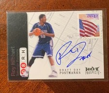 Roy Hibbert 2008-09 Hot Prospects Draft Day Postmark auto RC #DD-RH 1/50 1/1