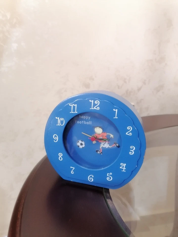 Reloj Infantil Reloj de Mesa con Alarma para tu Habitación Infantil, Azul ساعة أطفال Foto 2 de 4