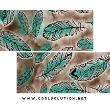 Embossed Leather Plumas Tucson, Custom Cuts, Leather Sheets by Square