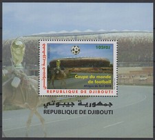 DJIBOUTI 2010, Soccer, Futbol, MNH, Sc 852a, Mi Block 165, Yvert BF24