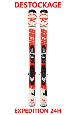 Kinderski Gebraucht ROSSIGNOL ''HERO'' Größe: 130 cm = 1 Meter 30 + Bindungen