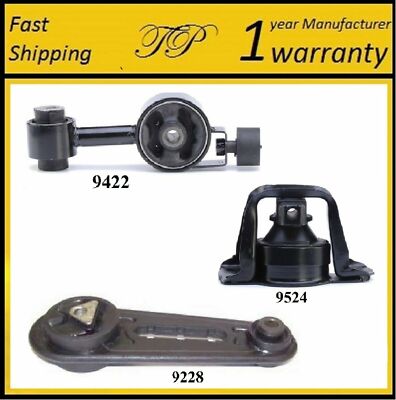 Engine Mount Rear Versa 3 PCS FRONT & REAR MOTOR MOUNT FOR 2007-2011 Nissan Versa 1.8L Engine ...
