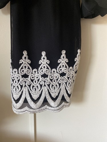NUEVO Edición Nueva York Bordado Puño Hinchado Vestido Talla Grande #B405 - Imagen 5 de 12