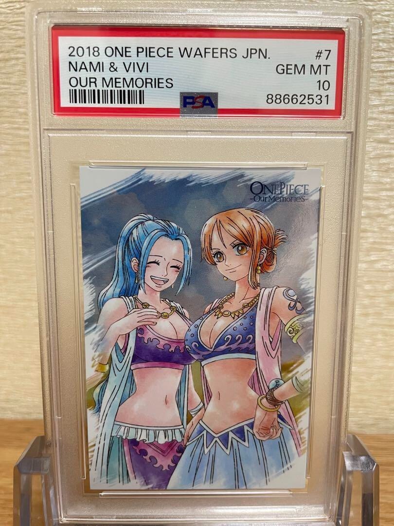 One Piece Wafers Nami & Vivi Our Memories - PSA 10 GEM Mint One Piece Wafers Nami & Vivi Our Memories - PSA 10 GEM Mint