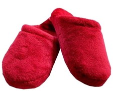 Charter Club Supersoft Velour Candy Red Clog Slippers, M