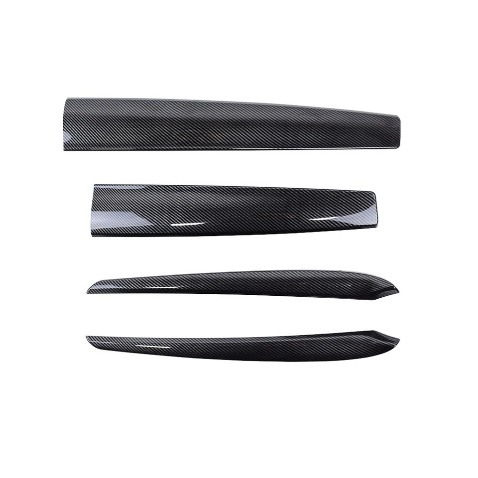 4PCS Trim Dashboard Cover Wrap & Front Door Inner Armrest Panel For Tesla 3/Y Foto 4 de 4