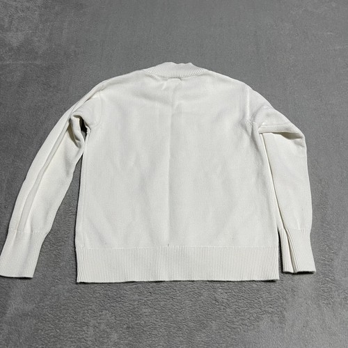 Crewcuts Sweater Girls Large 10 11 White Solid Long Sleeve Top - Picture 6 of 6