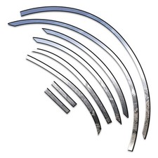 8p Luxury Fx Chrome Fender Trim Wgasket Fit For 2006-2013 Chevy Impala