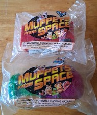 Lote de dos Muppets From Space cambiador de voz y autobús 1999 Wendys juguete de comida rápida