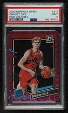 2023 Donruss Optic Rated Rookie Pink Velocity Prizm 21/79 Gradey Dick PSA 9 13p4