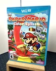 Paper Mario: Color Splash  (Nintendo Wii U, 2016) Complete w/ Wii U Manual