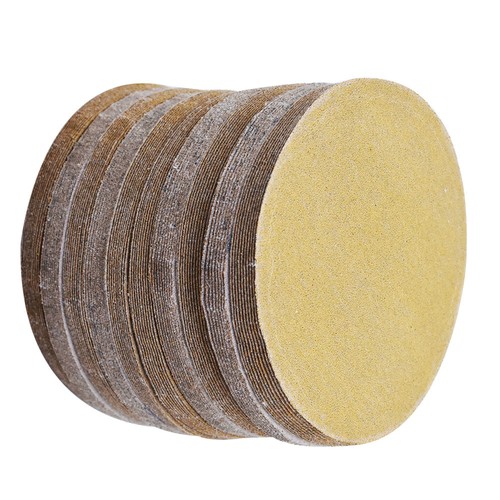 100Pcs 5Inch 120 Grit Hook Loop Pads Sanding Disc NO-Hole Sand Paper - Picture 5 of 9