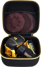Khanka Hard Travel Case Compatible with DEWALT 20V MAX Orbital Sander (DCW210B),