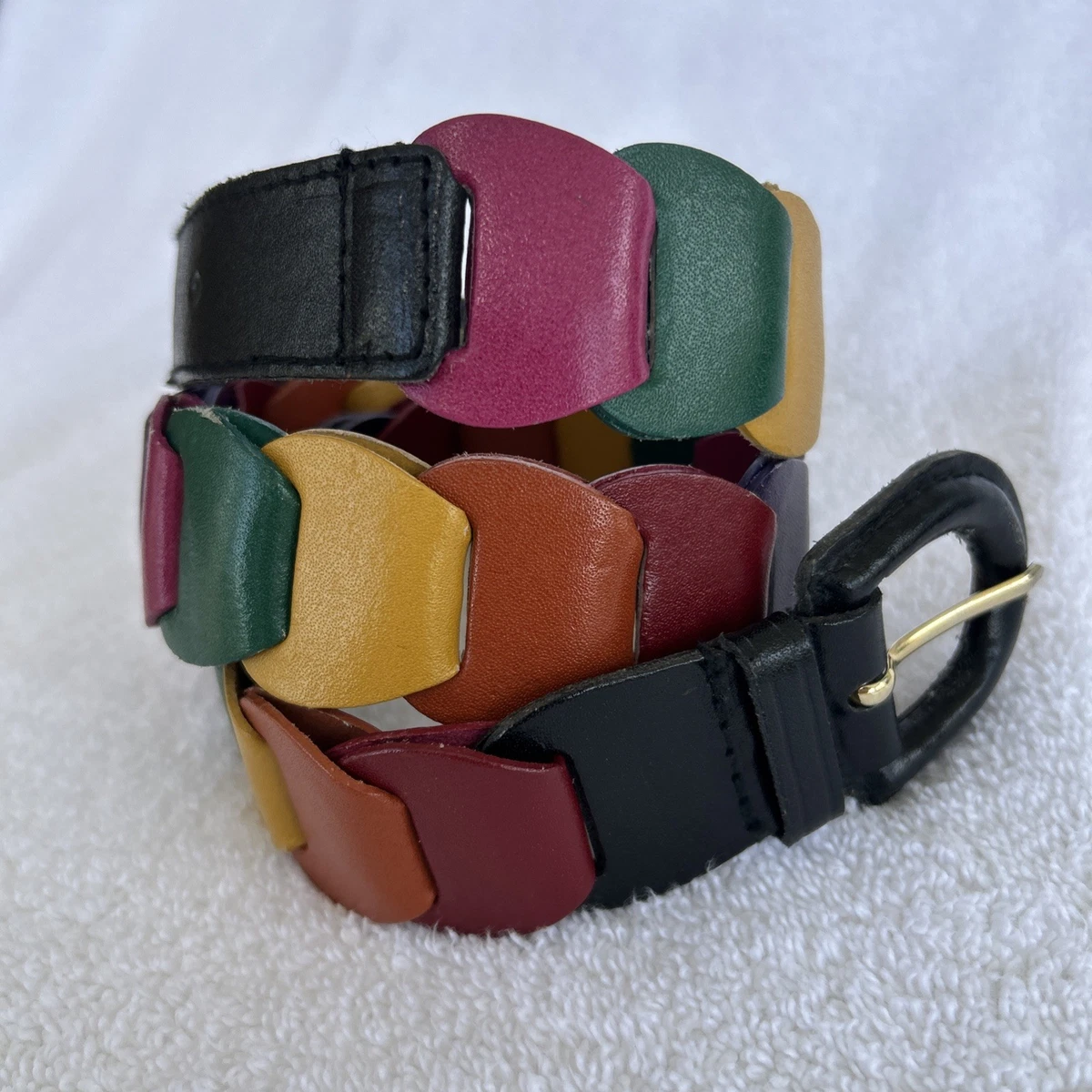 Leather Medium Multicolor Belts for Women for sale | eBay