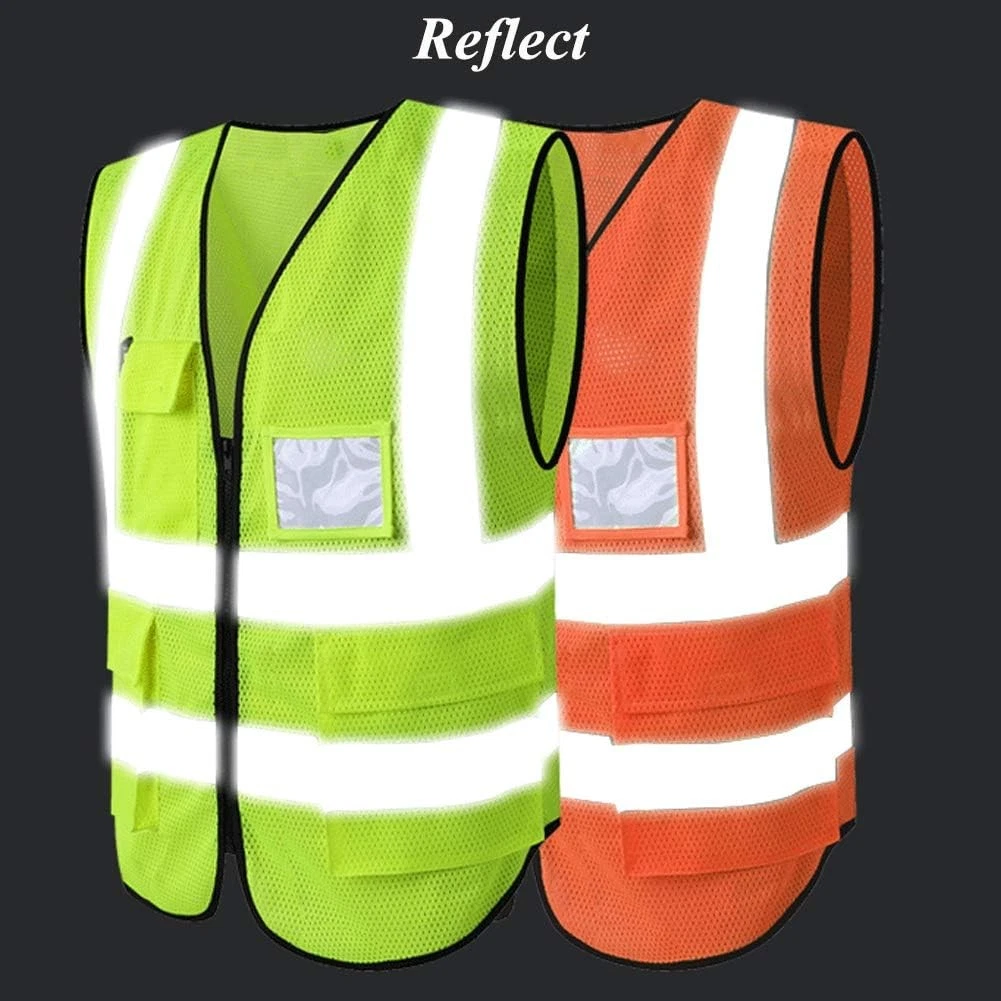 HYCOPROT High Visibility Mesh Safety Reflective Vest with X-Large, Yellow  image 4