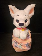 Disney Parks Babies Bolt 10  Plush Stuffed Animal Toy Puppy Dog with Blanket