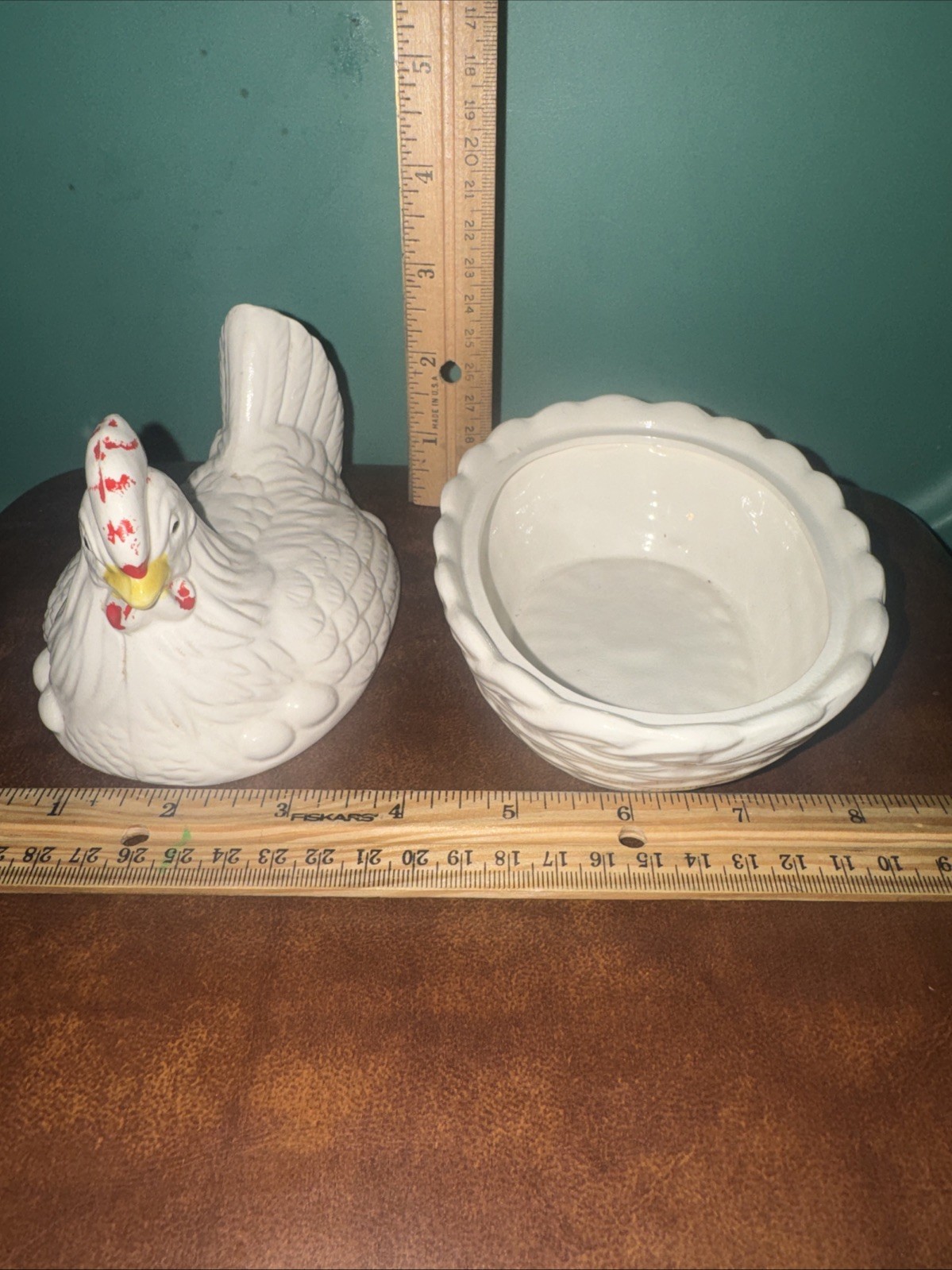 Ceramic Hen A Nest Covered Dish 5.25 Inches Made In Japan