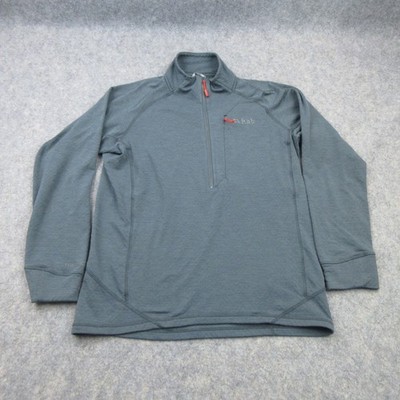 Rab Pullover Herren Large Grau Pulli Nexus Pull On 1/2 Zip Thermic Sweatshirt