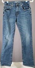 Signature Gold Levi Strauss Boy's Straight Blue Jeans, Size 16 Reg