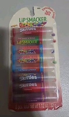 Lip Smacker bonne bell ~ SKITTLES #480  Original Tropical Wild berry 8 pcs, See.
