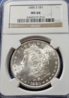 1880-S $1 Morgan Silver Dollar NGC MS66 MONSTER!