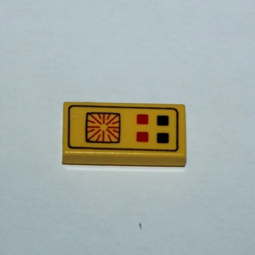 Lego Space Yellow Tile ref 3069bp25 Set 6941 6894 6987 Message Intercept Base - Photo 1/1