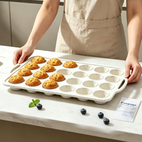 Mini Muffin Backform Zum Backen: 24Er Silikon Muffinform Mit Metallrahmen | Vers