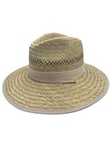 Safari Straw Hat Wide Brim Beach Hat Sun Protection Hat Travel Fishing with L...