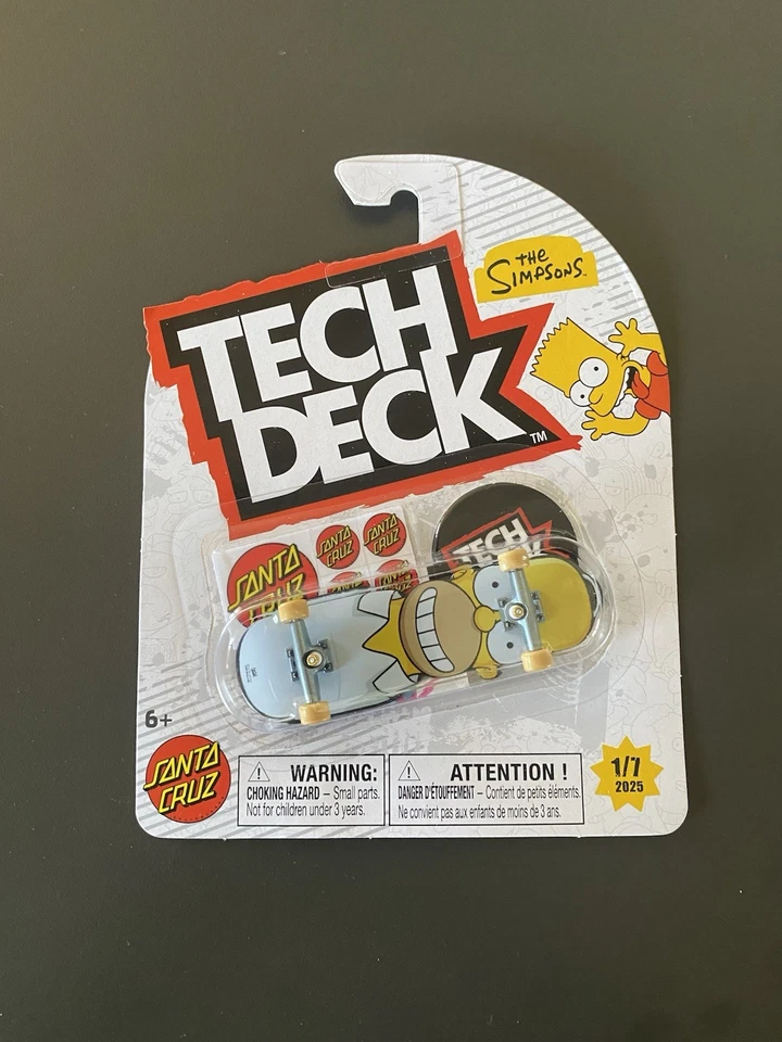 Tech Deck Santa Cruz x The Simpsons 1/7, 2/7, 3/7 Fingerboard Skateboard NEW - image 3 of 4