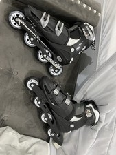 Men's Roller Derby Skates - V-TECH 500, Size 9 8 7 6 Black/White Gold-7